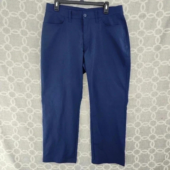 Under Armour Men's Golf Pants  34x27.5 *Altrered  hem* blue - Picture 1 of 6